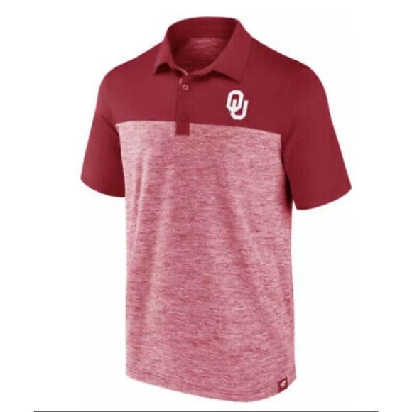 Oklahoma Sooners Red Men’s Short Sleeve Polo Size Medium - Picture 1 of 5